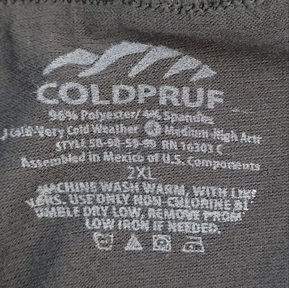 Coldpruf Men's Black Lightweight Base Layer Pants - Size 2XL - Picture 7 of 7